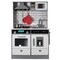 Gardenised Wooden Play Kitchen Toy, Light on Microwave, Cabinet, Sound Electronic Stove, Ages 3+ QI004208 - alternate 1